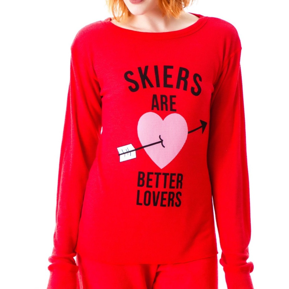 Wildfox Skiers Are Better Lovers Knit Top